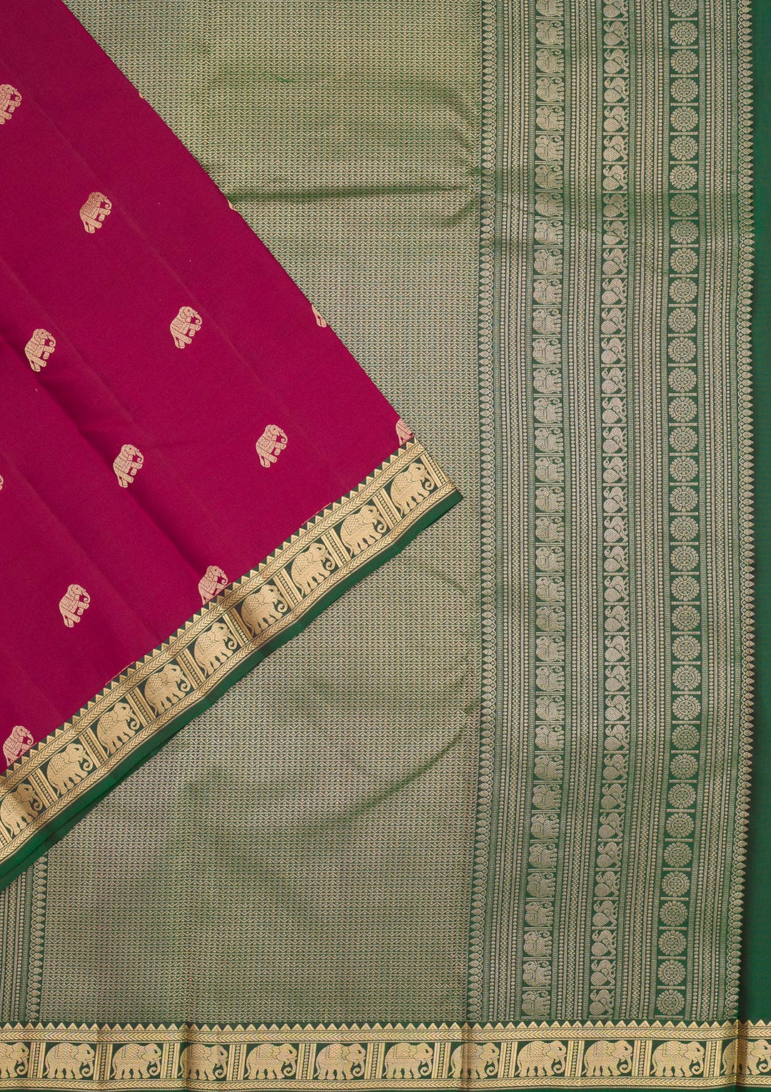 Wine Zariwork Pure Silk Saree
