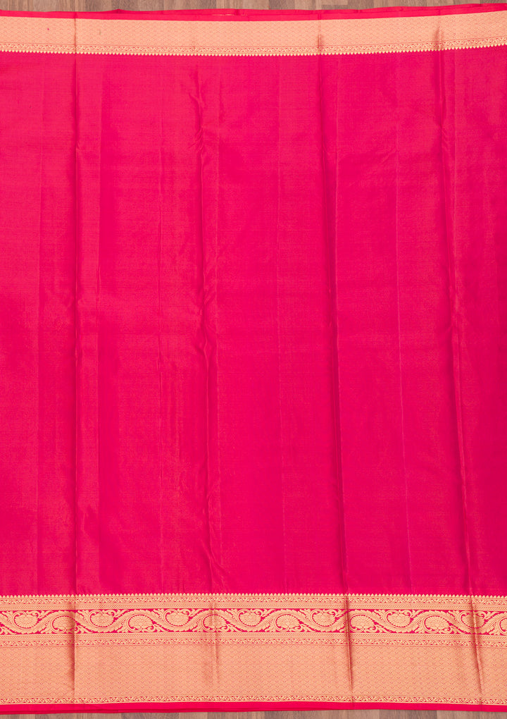 Wine Zariwork Pure Silk Saree