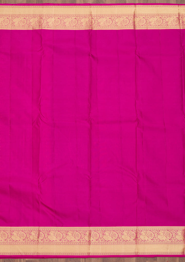 Wine Zariwork Pure Silk Saree