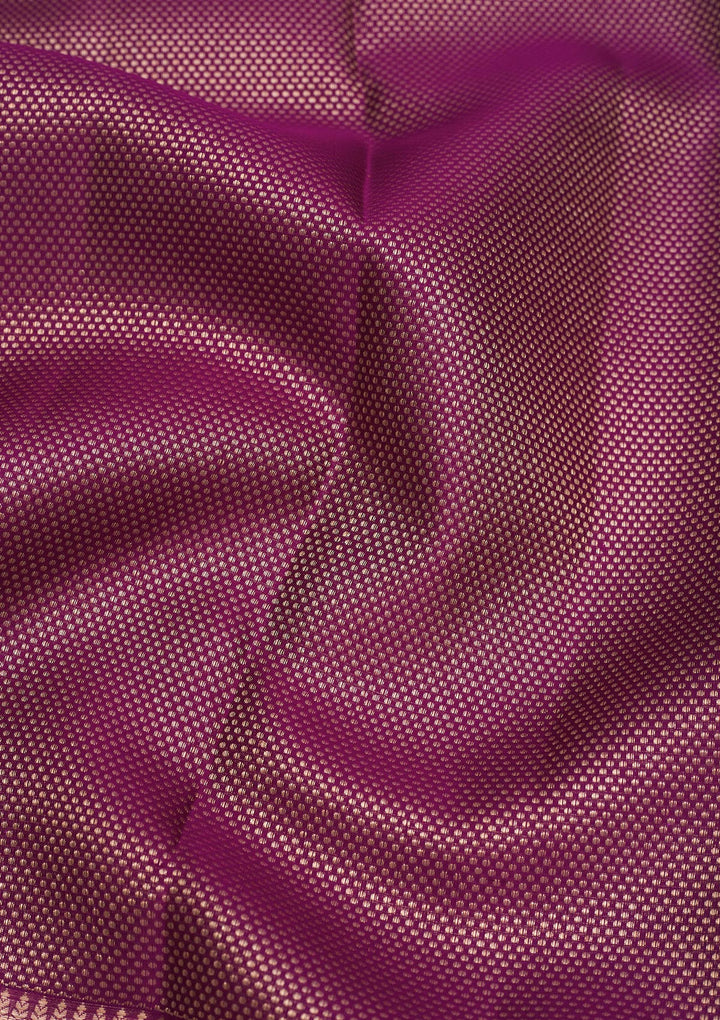 Wine Zariwork Pure Silk Saree