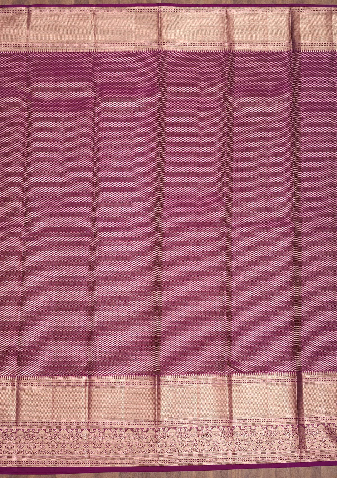 Wine Zariwork Pure Silk Saree