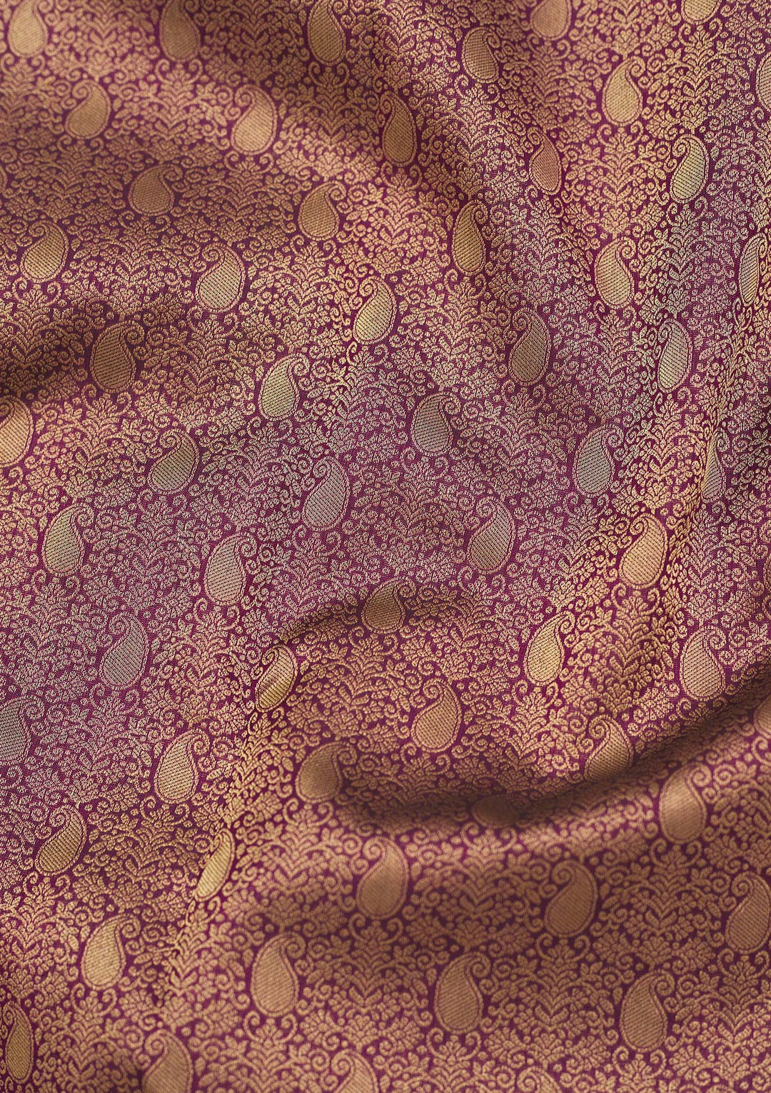 Wine Zariwork Pure Silk Saree