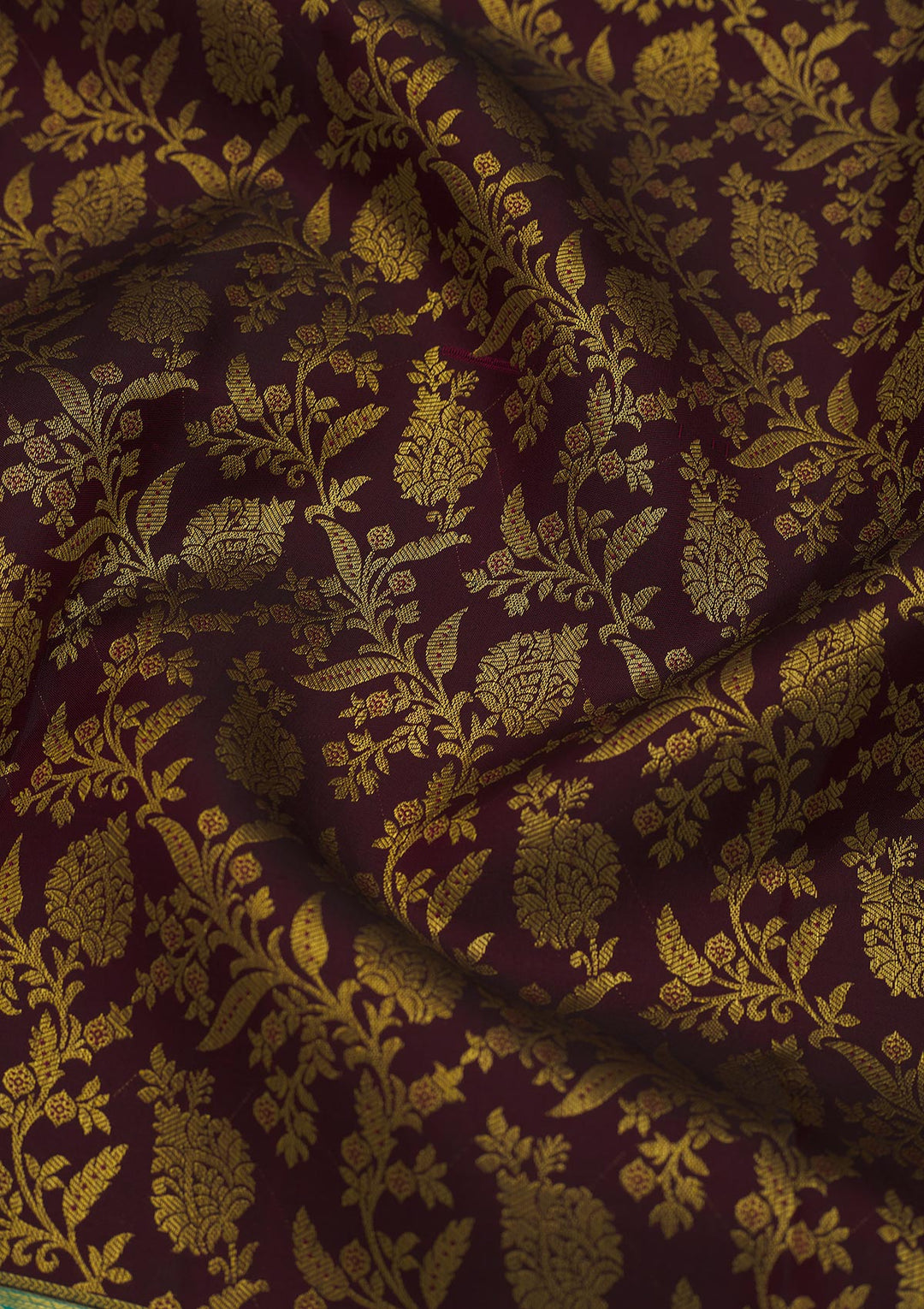 Wine Zariwork Pure Silk Saree