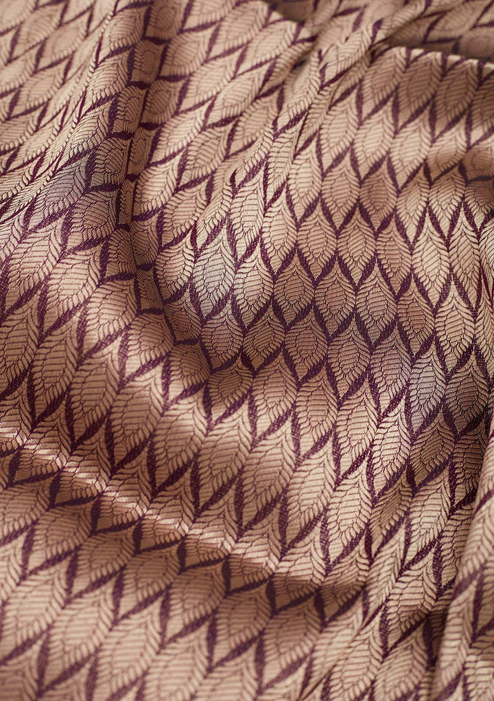 Wine Zariwork Pure Silk Saree