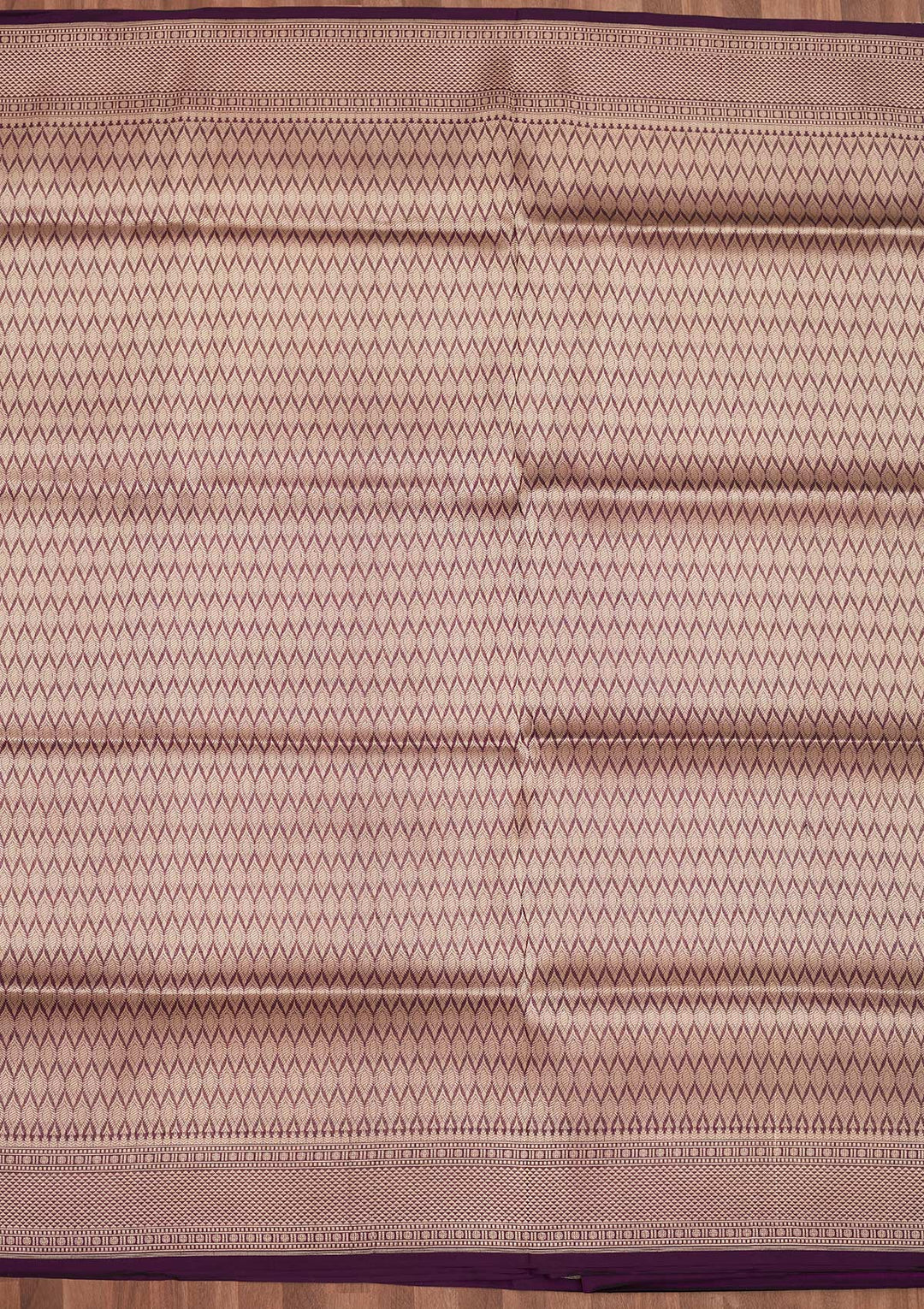 Wine Zariwork Pure Silk Saree