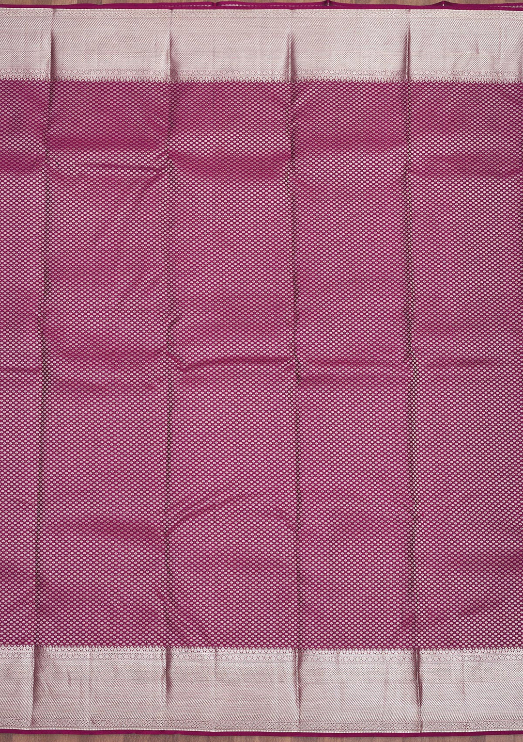 Wine Zariwork Pure Silk Saree