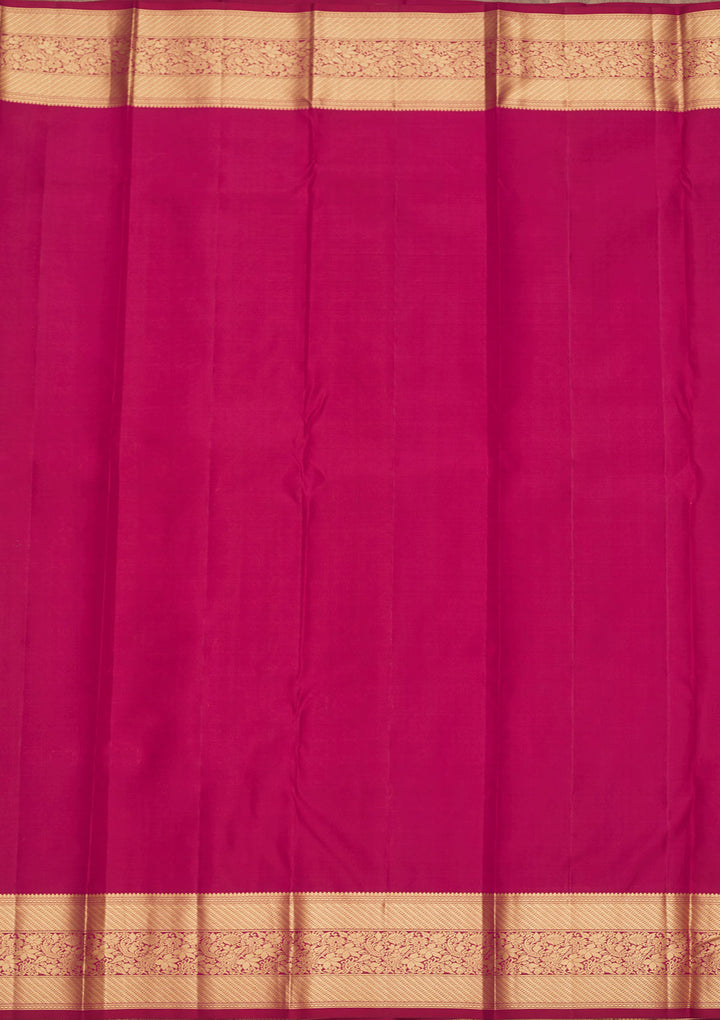 Wine Zariwork Pure Silk Saree