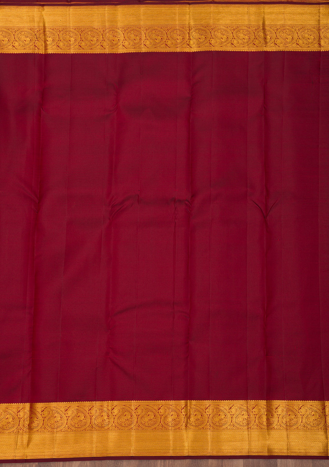 Wine Zariwork Pure Silk Saree