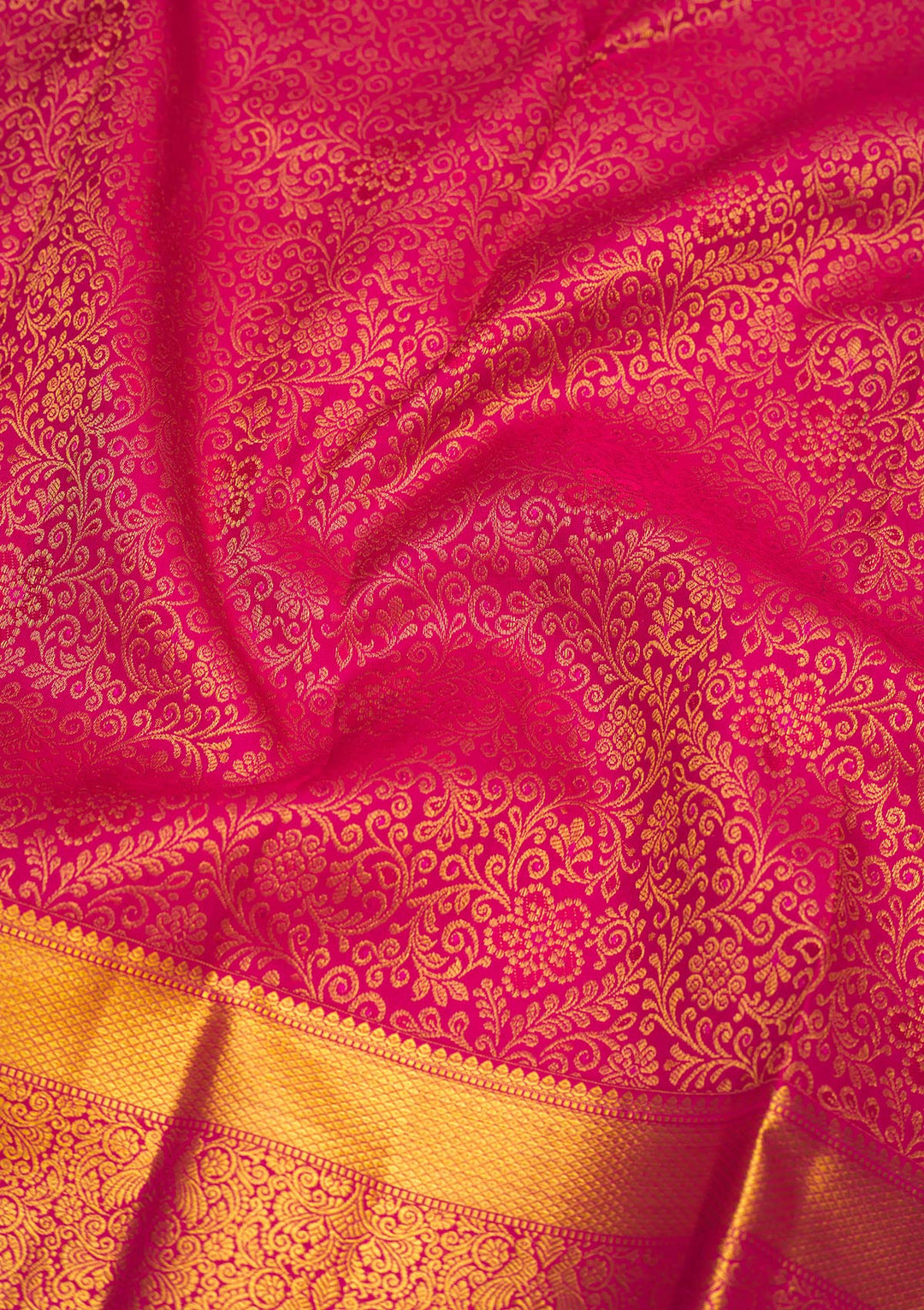 Wine Zariwork Pure Silk Saree