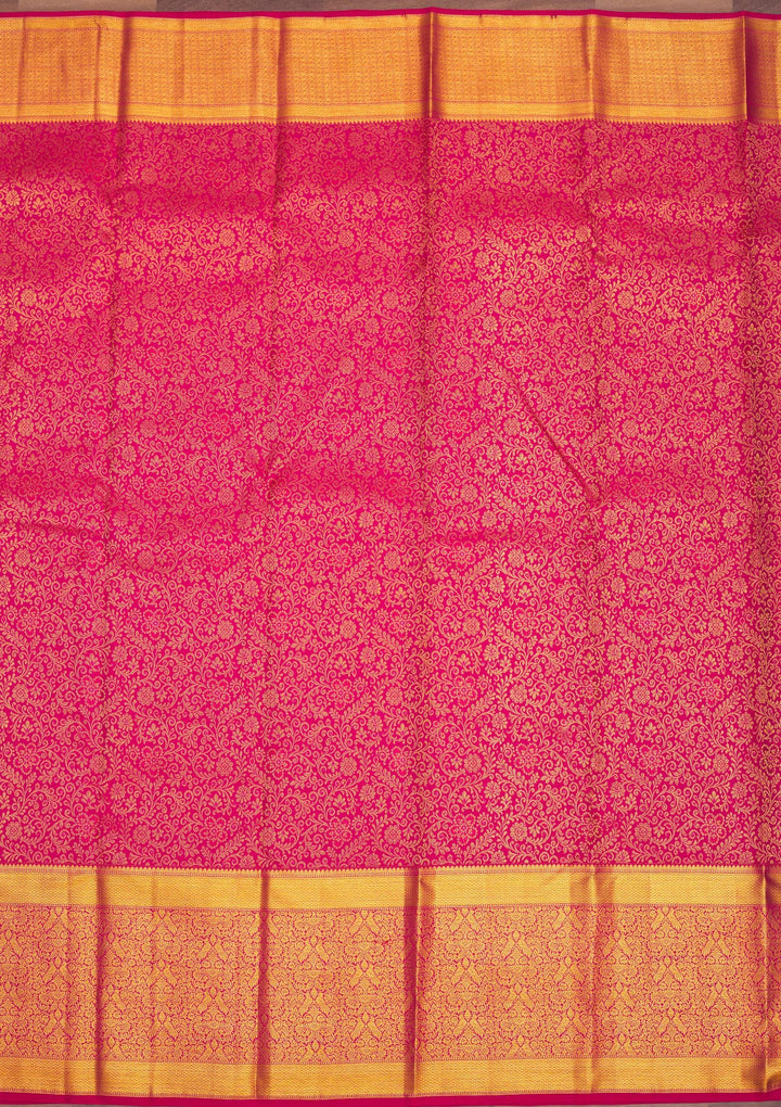 Wine Zariwork Pure Silk Saree