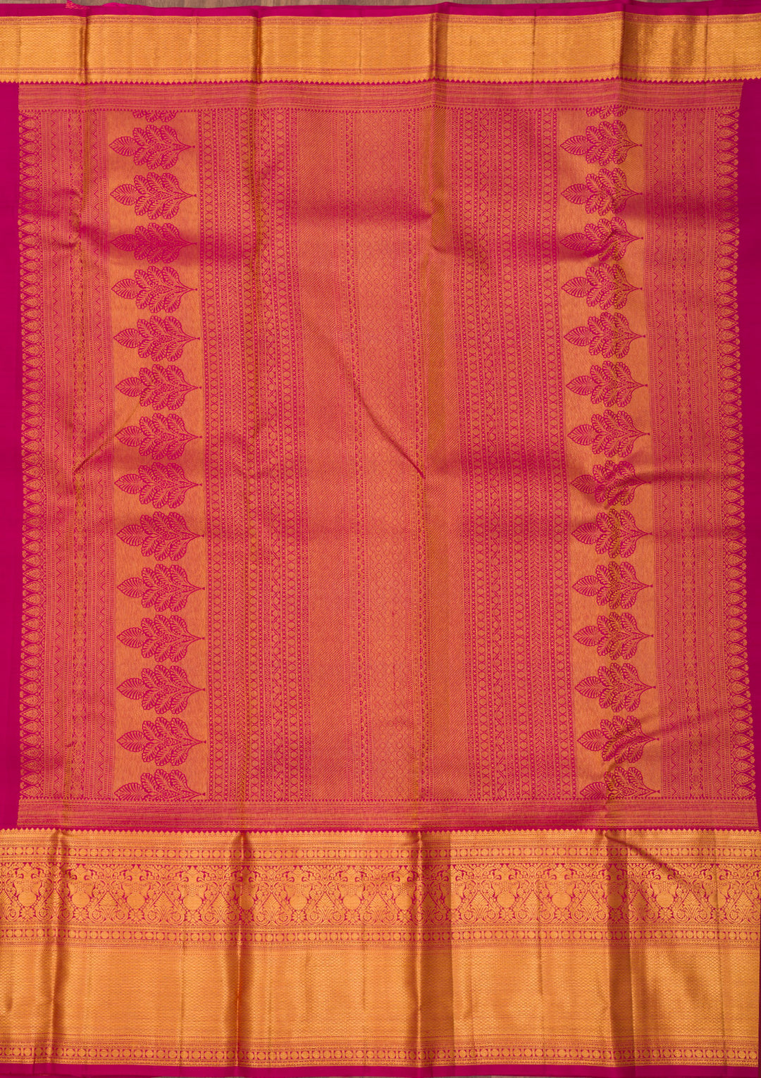 Wine Zariwork Pure Silk Saree