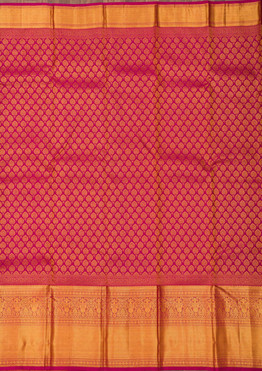 Wine Zariwork Pure Silk Saree