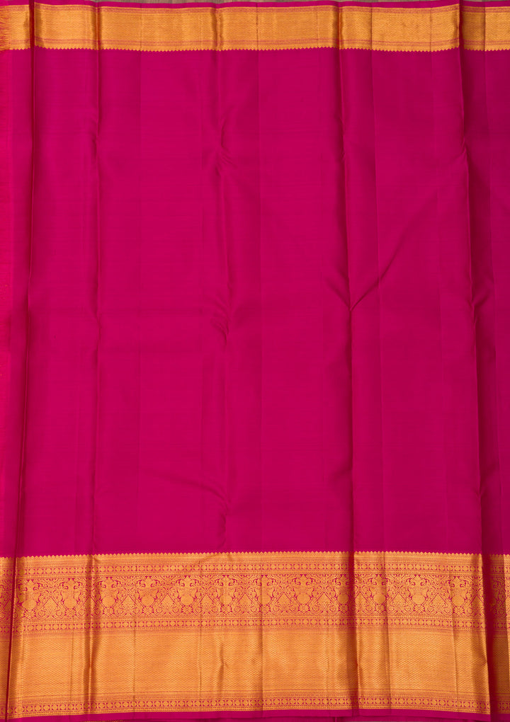 Wine Zariwork Pure Silk Saree