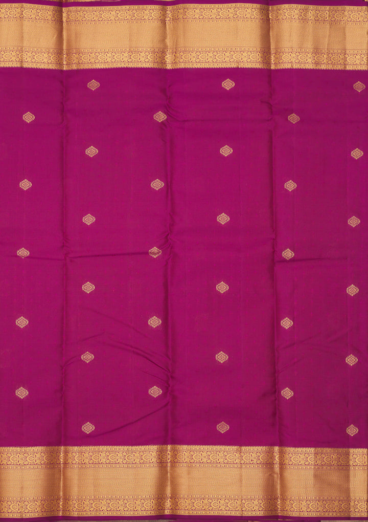Wine Zariwork Pure Silk Saree