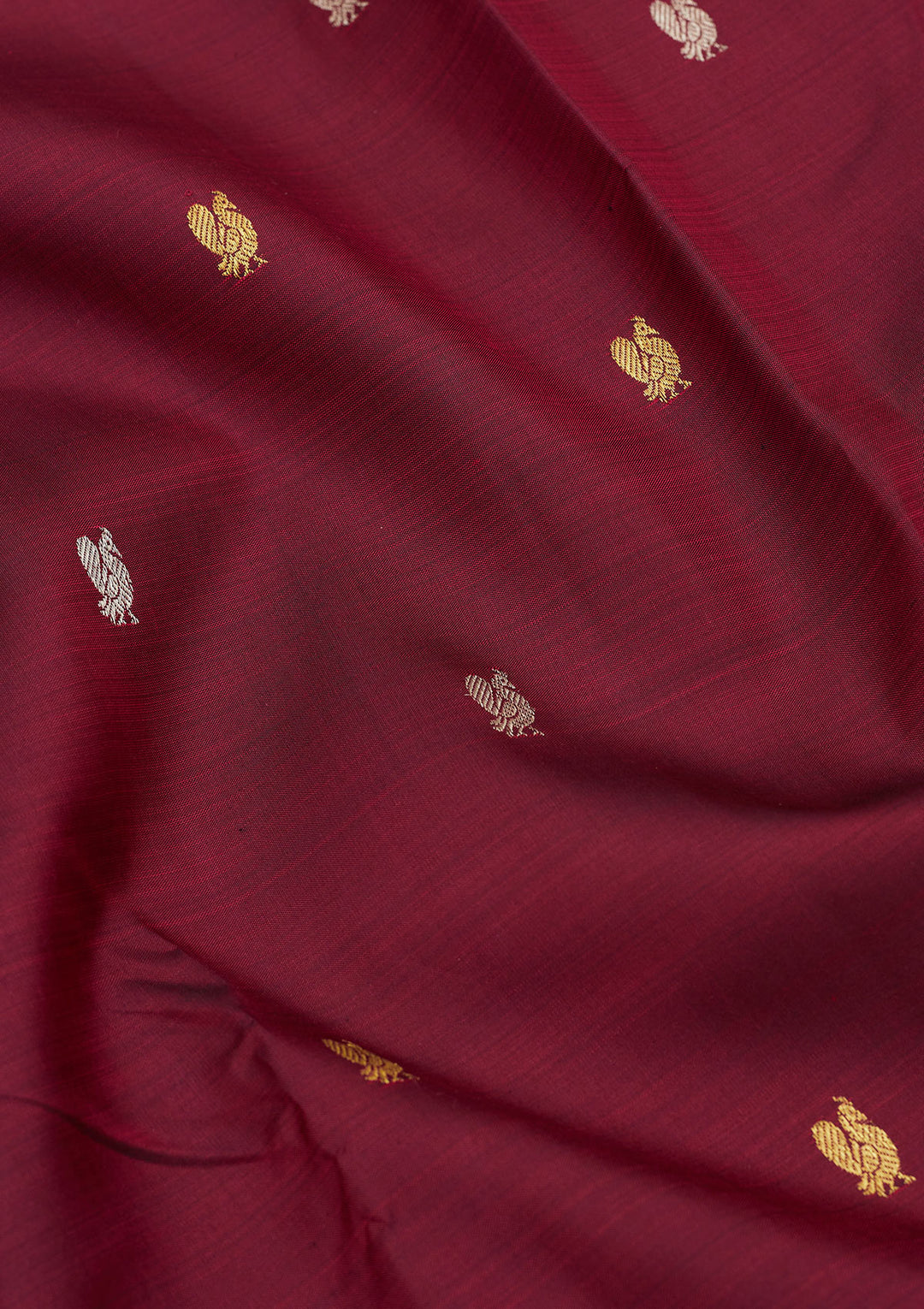 Wine Zariwork Pure Silk Saree