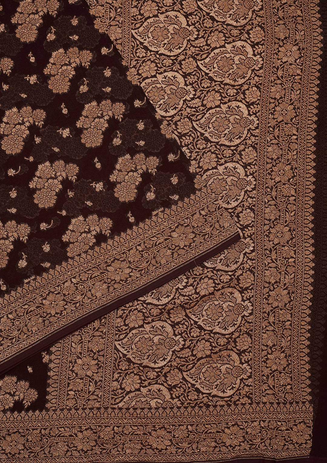 Wine Zariwork Pure Silk Saree