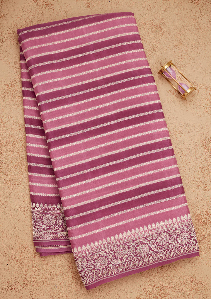 Wine Zariwork Pure Silk Saree