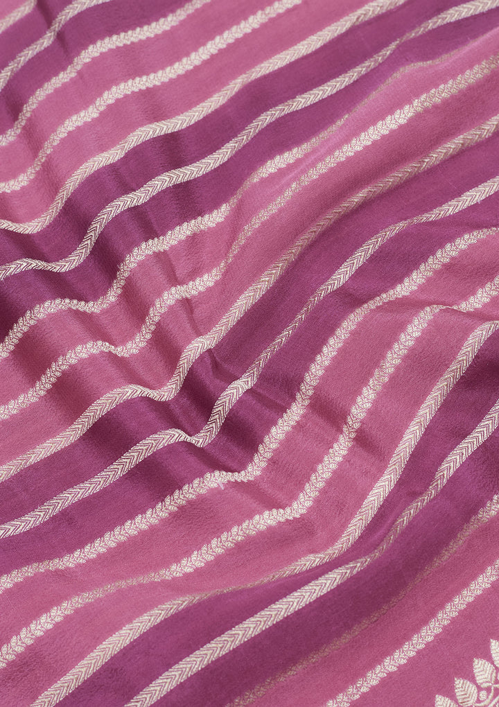 Wine Zariwork Pure Silk Saree