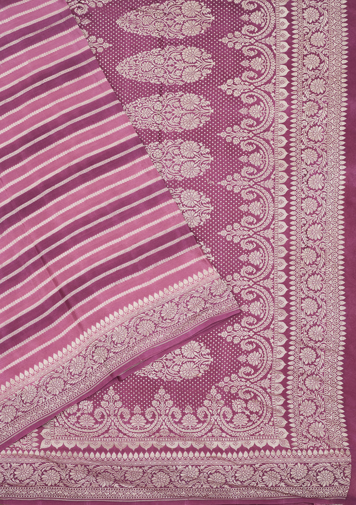 Wine Zariwork Pure Silk Saree