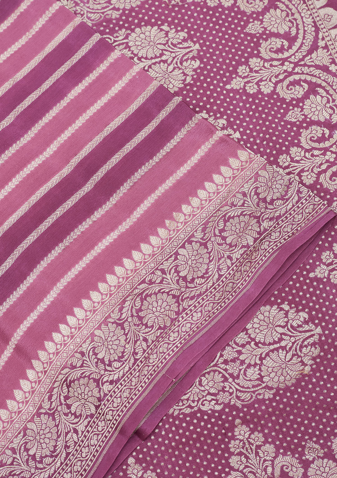 Wine Zariwork Pure Silk Saree