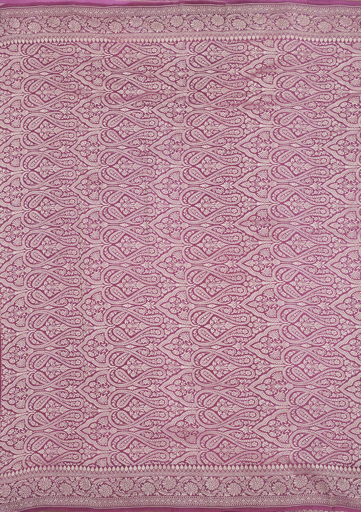 Wine Zariwork Pure Silk Saree