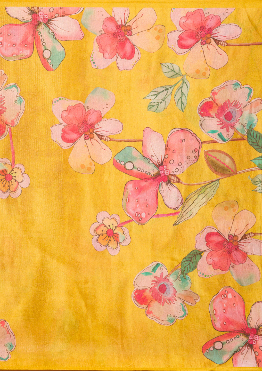 Yellow Cutdana Tissue Readymade Salwar Suit