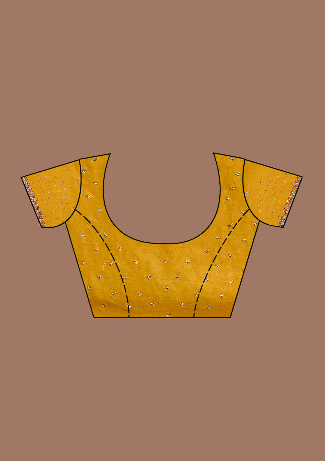 Yellow Ombre Organza Saree