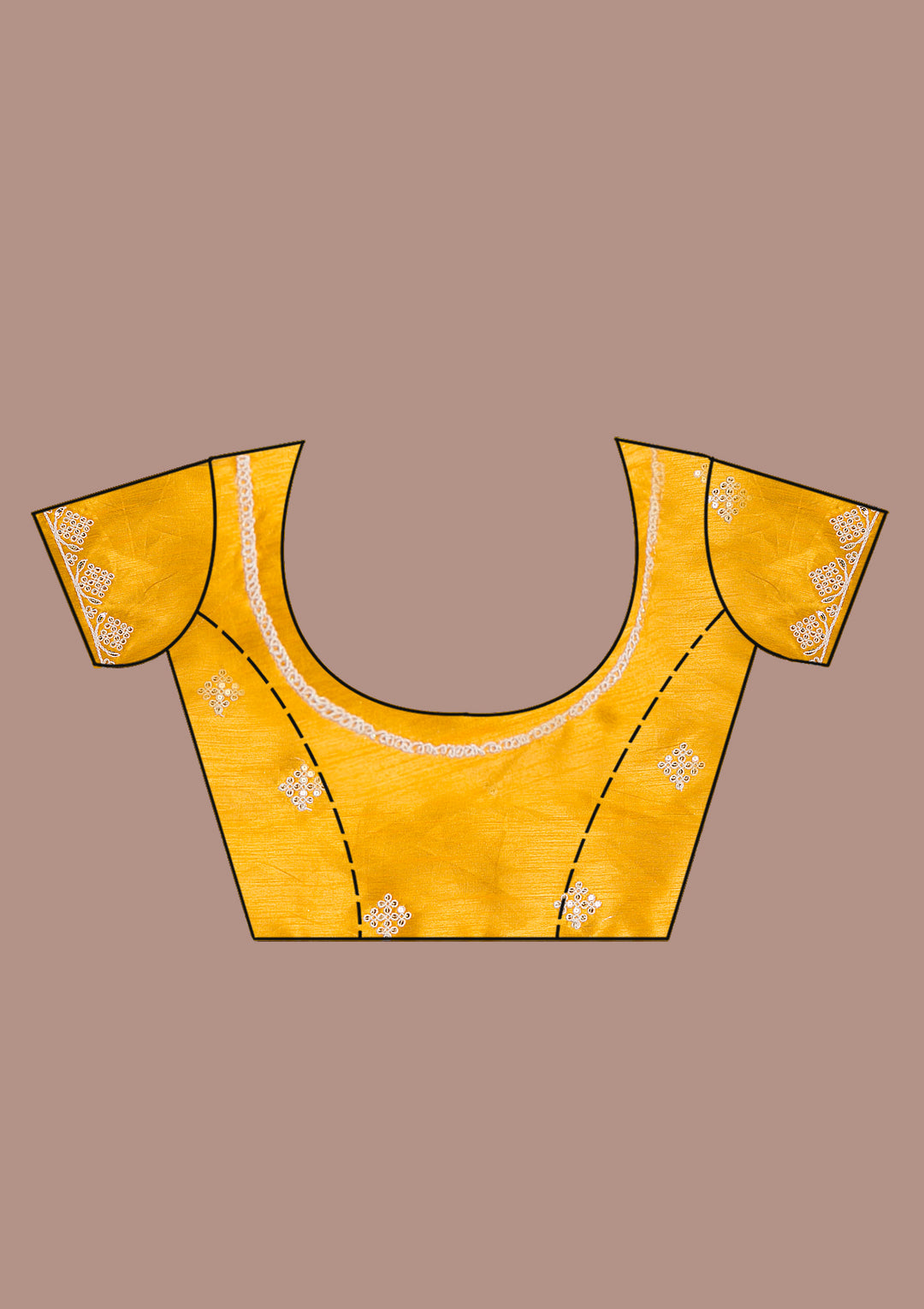 Yellow Ombre Net Saree