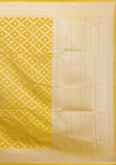 Yellow Zariwork Banarasi Silk Silk Saree