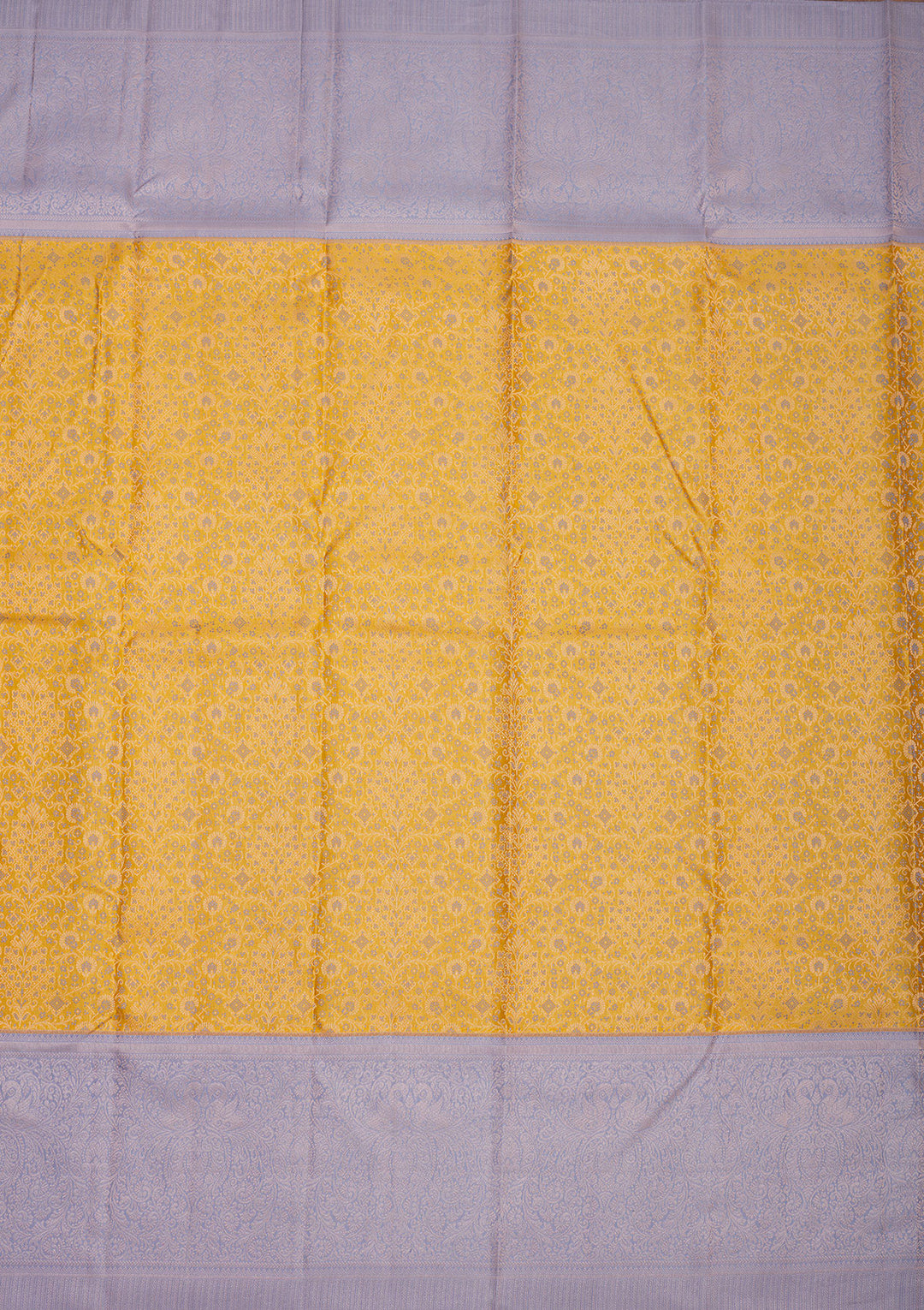 Yellow Zariwork Pure Silk Saree