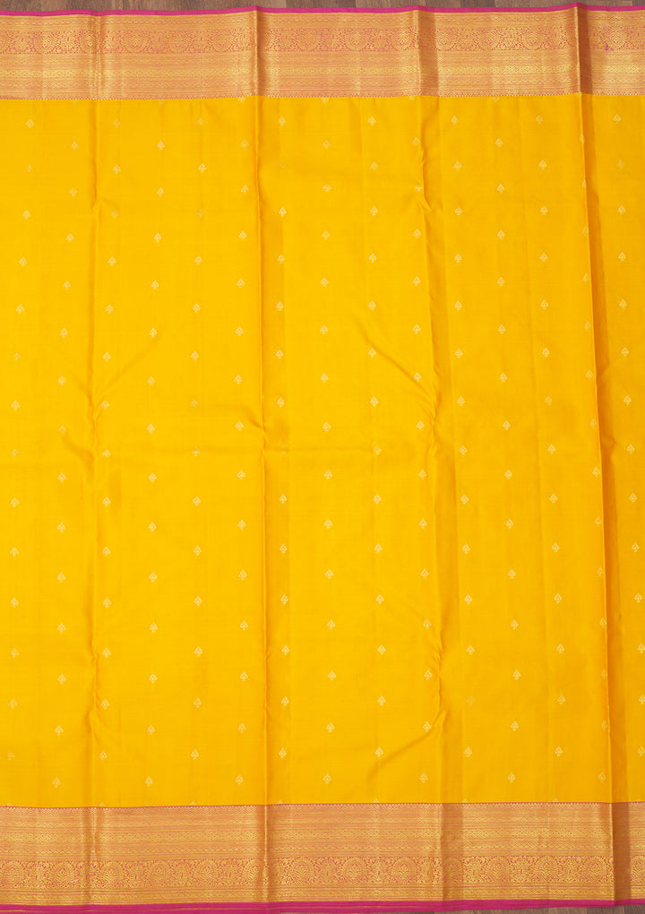 Yellow Zariwork Pure Silk Saree