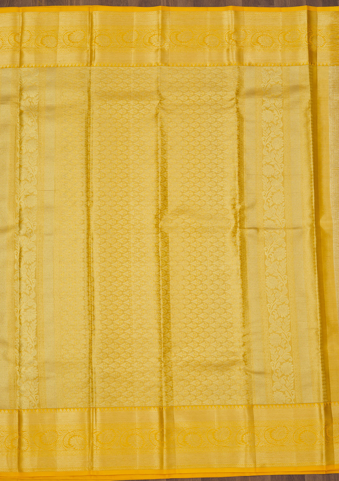Yellow Zariwork Pure Silk Saree