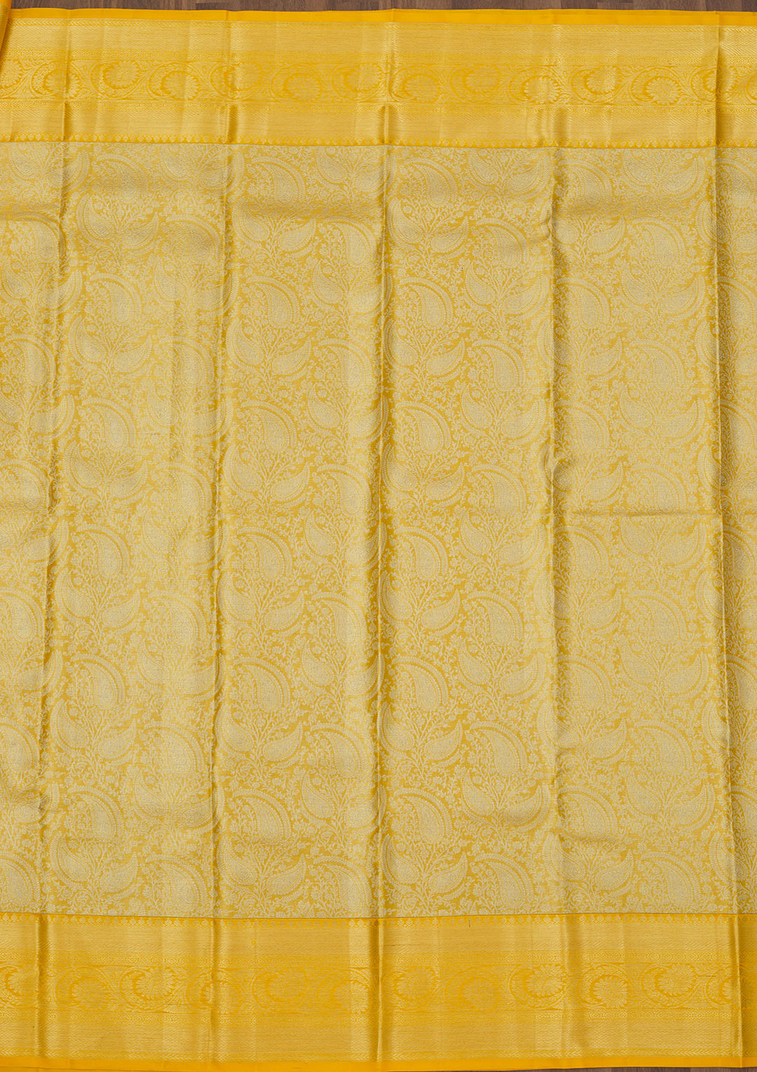 Yellow Zariwork Pure Silk Saree