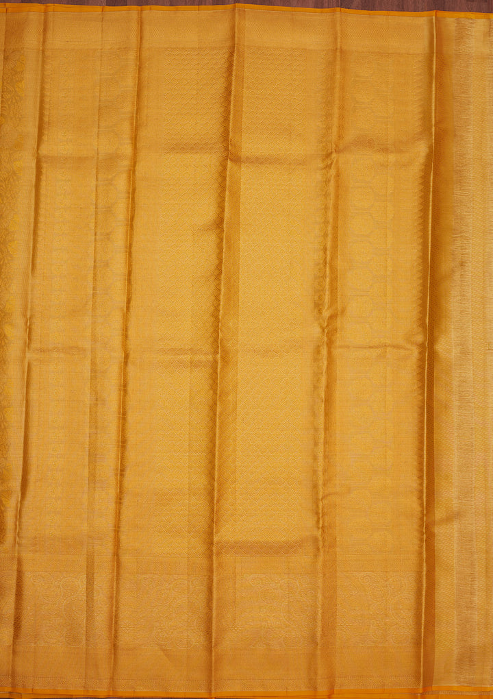 Yellow Zariwork Pure Silk Saree