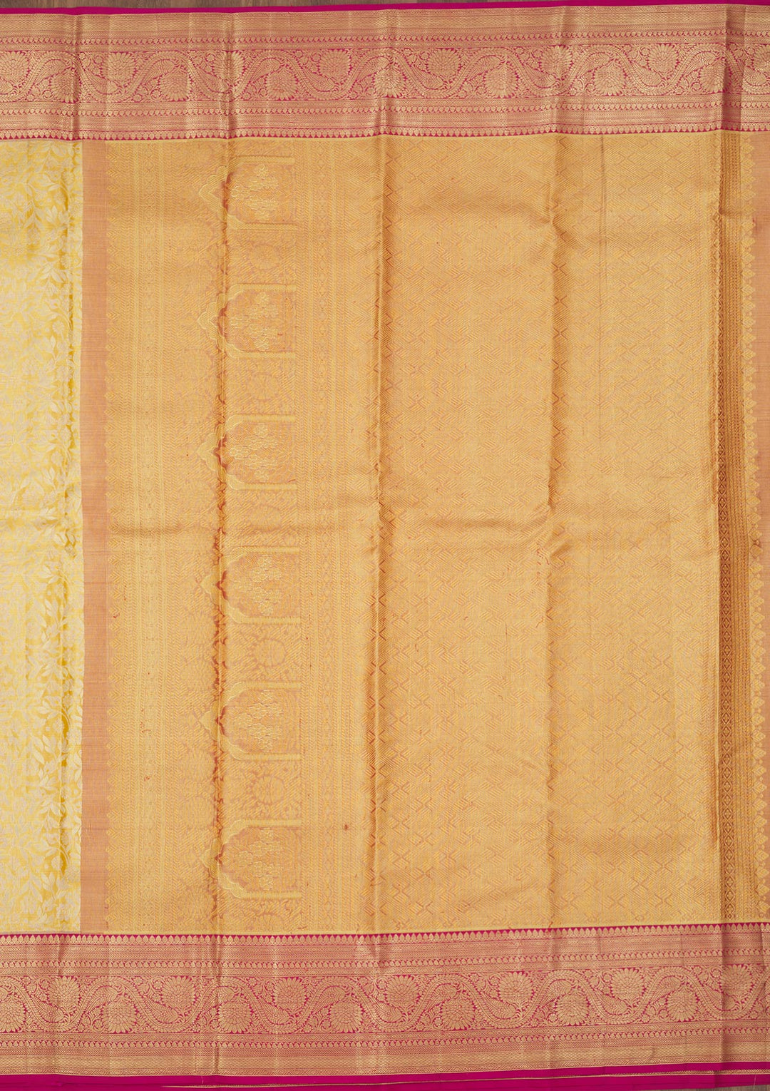 Yellow Zariwork Pure Silk Saree