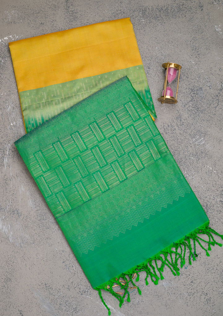 Yellow Zariwork Pure Silk Saree