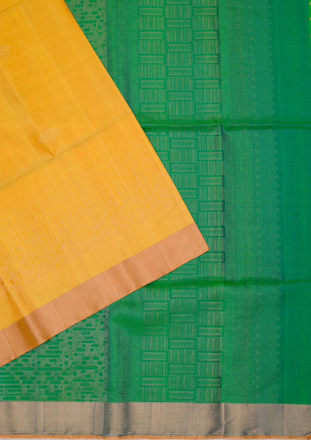 Yellow Zariwork Pure Silk Saree