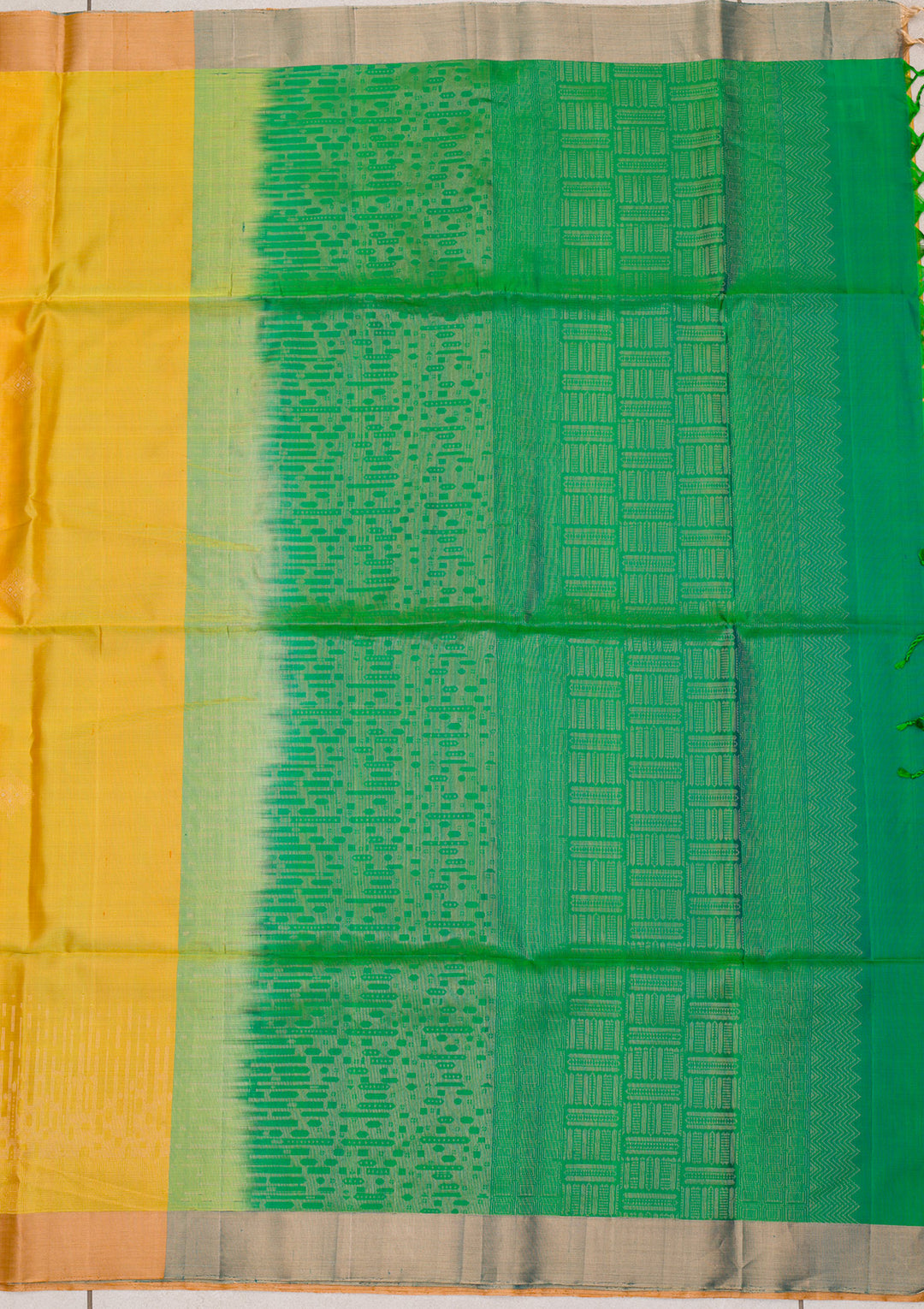 Yellow Zariwork Pure Silk Saree