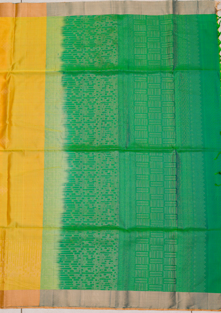 Yellow Zariwork Pure Silk Saree