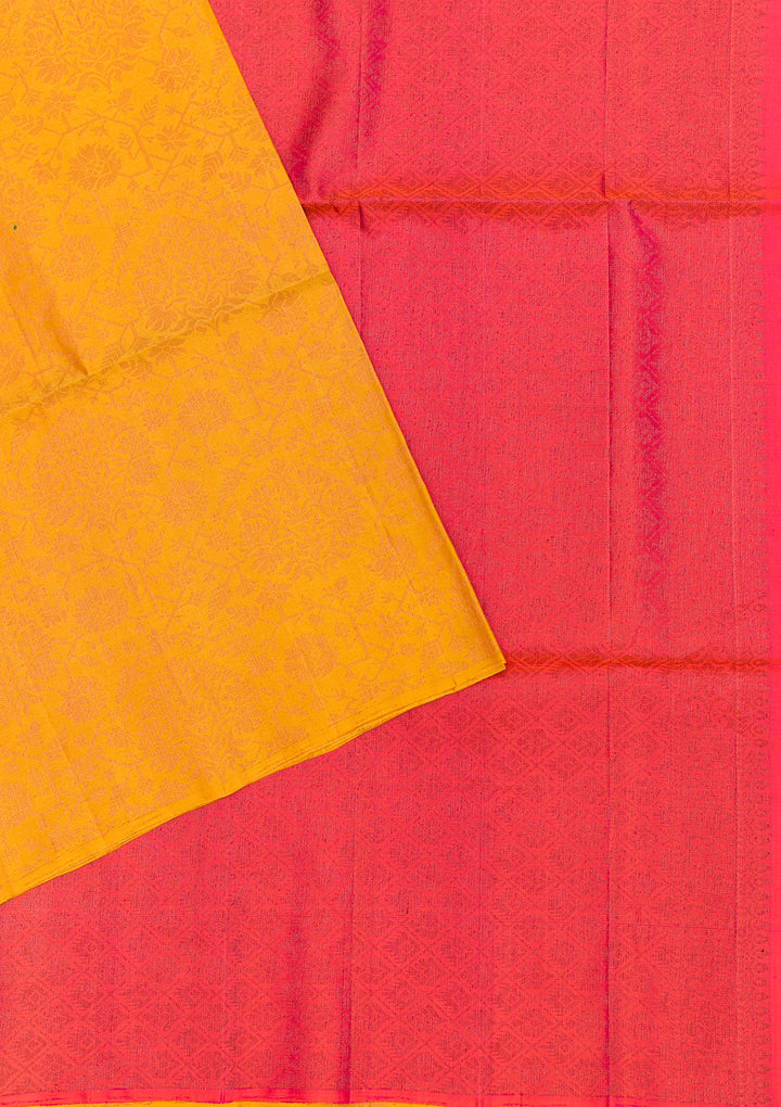 Yellow Zariwork Pure Silk Saree