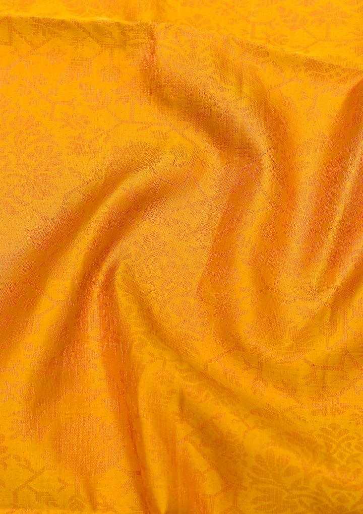 Yellow Zariwork Pure Silk Saree