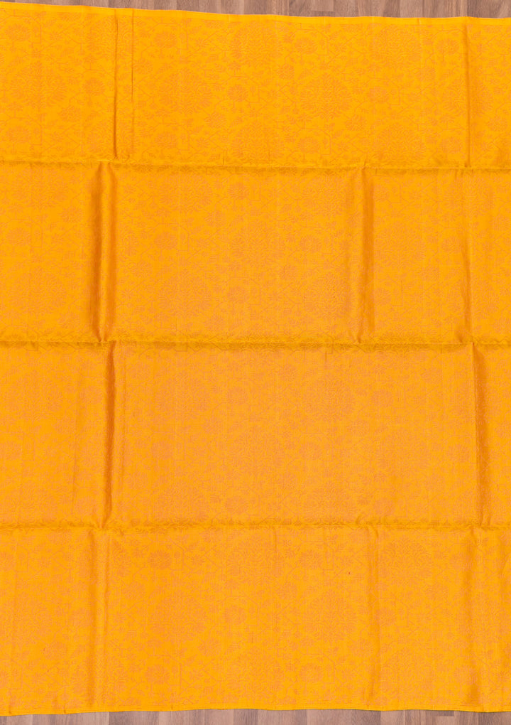 Yellow Zariwork Pure Silk Saree