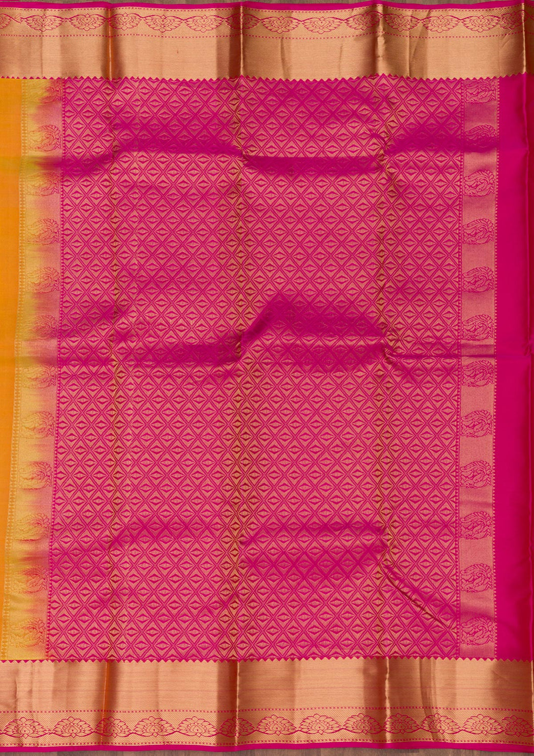 Yellow Zariwork Pure Silk Saree