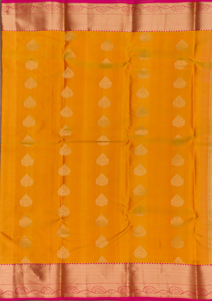 Yellow Zariwork Pure Silk Saree