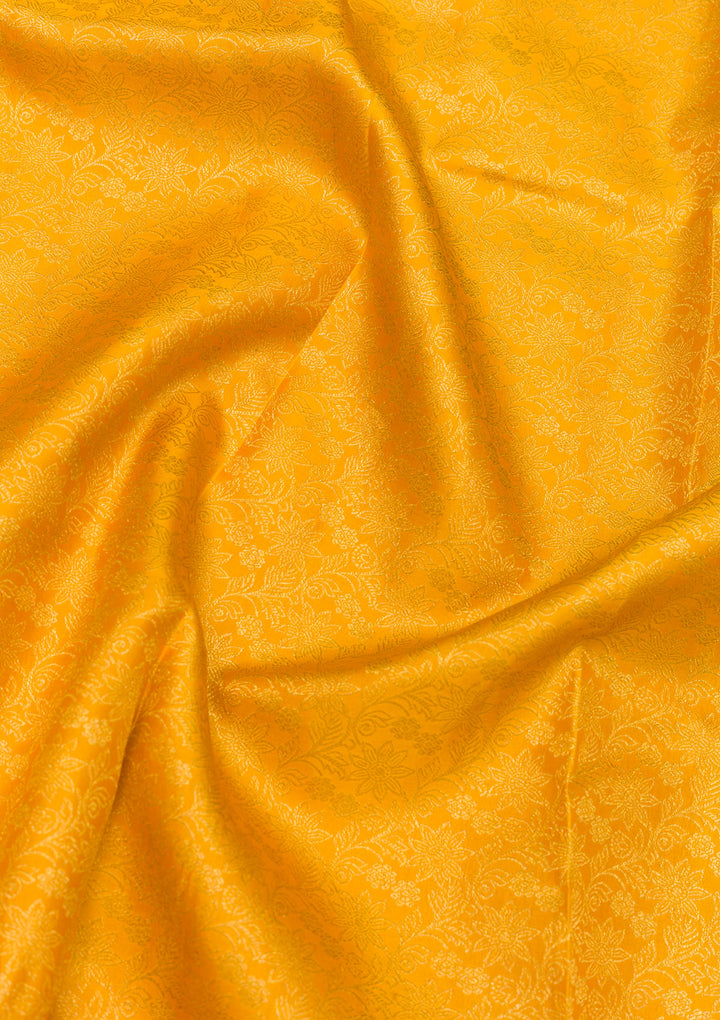 Yellow Zariwork Pure Silk Saree
