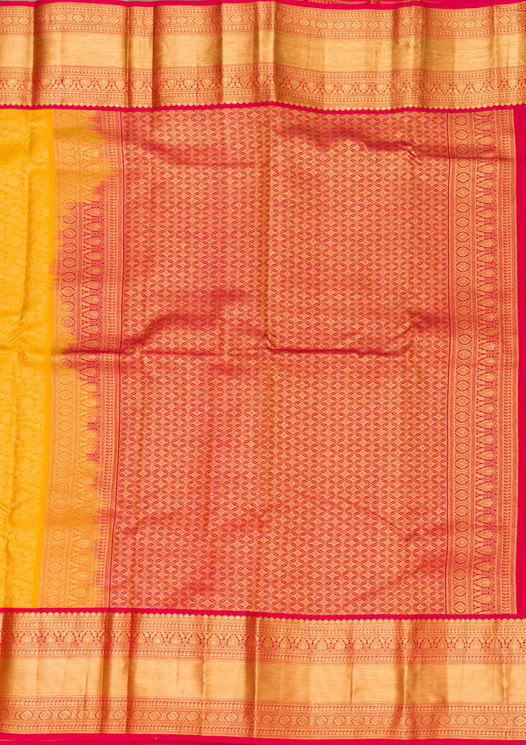 Yellow Zariwork Pure Silk Saree