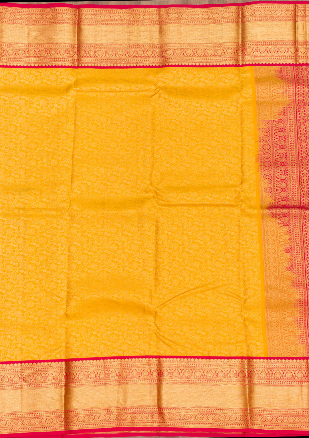 Yellow Zariwork Pure Silk Saree