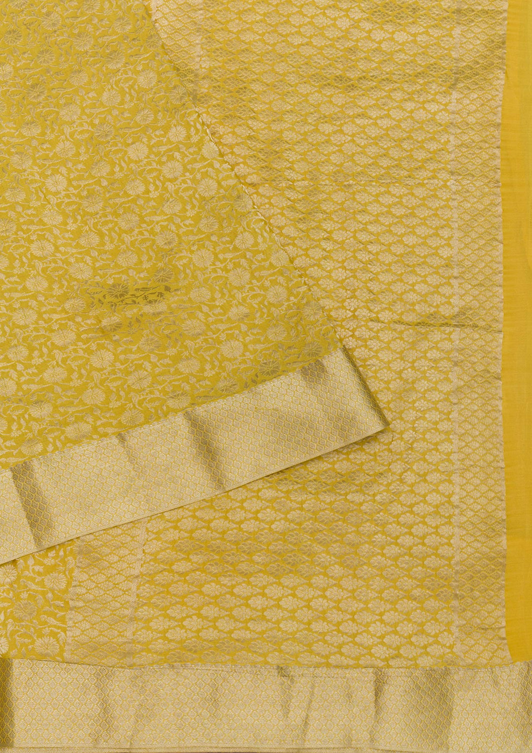 Yellow Zariwork Banarasi Pure Silk Saree