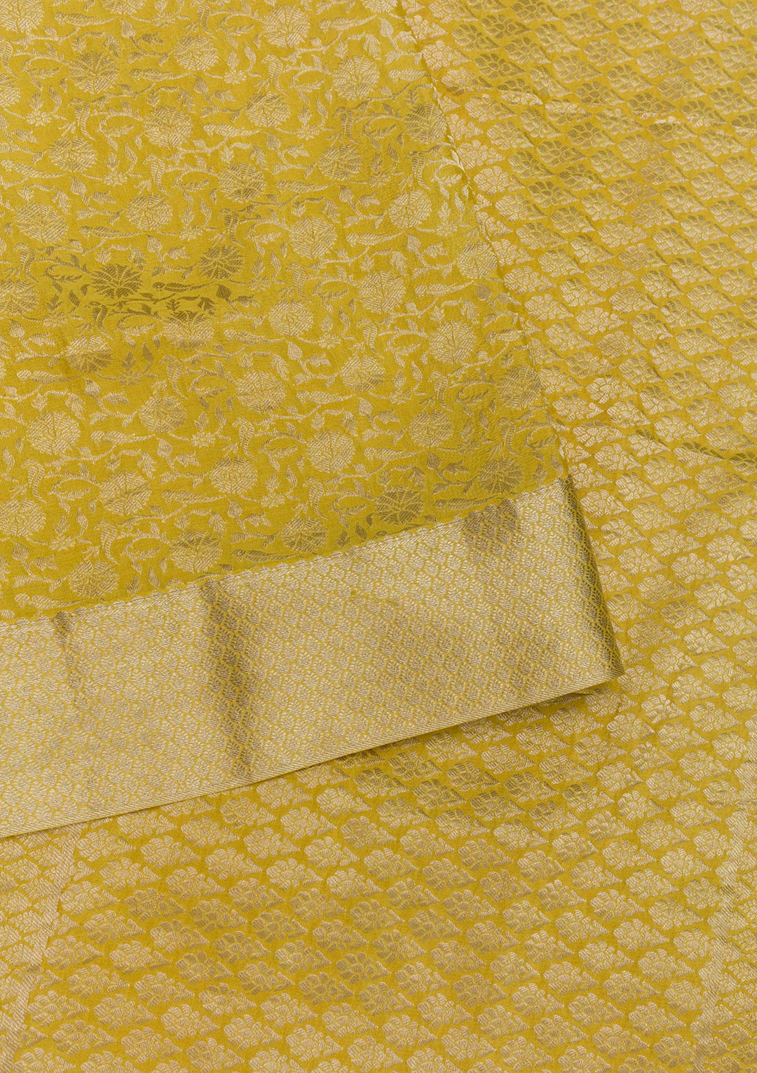 Yellow Zariwork Banarasi Pure Silk Saree