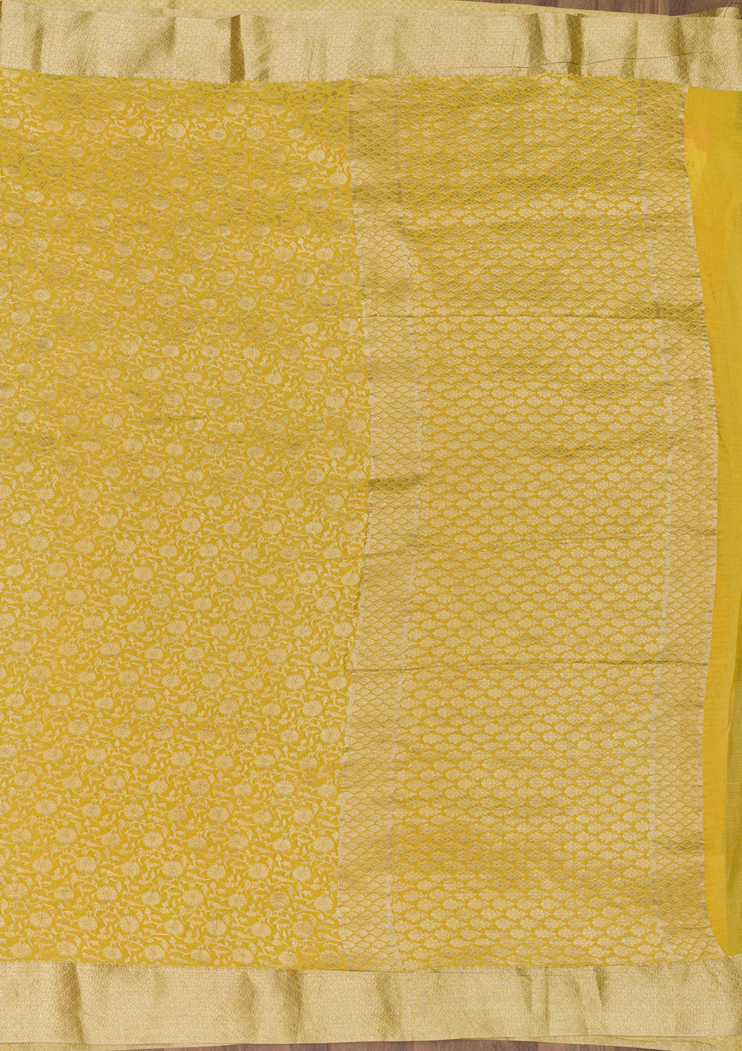 Yellow Zariwork Banarasi Pure Silk Saree